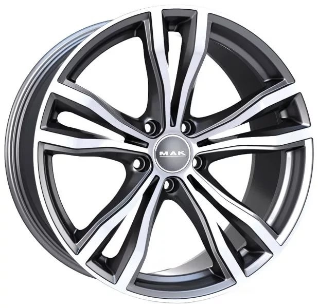 Mak X-Mode Gunmetal Mirror Face 5*112 11.5xR21 ET38 DIA66.6